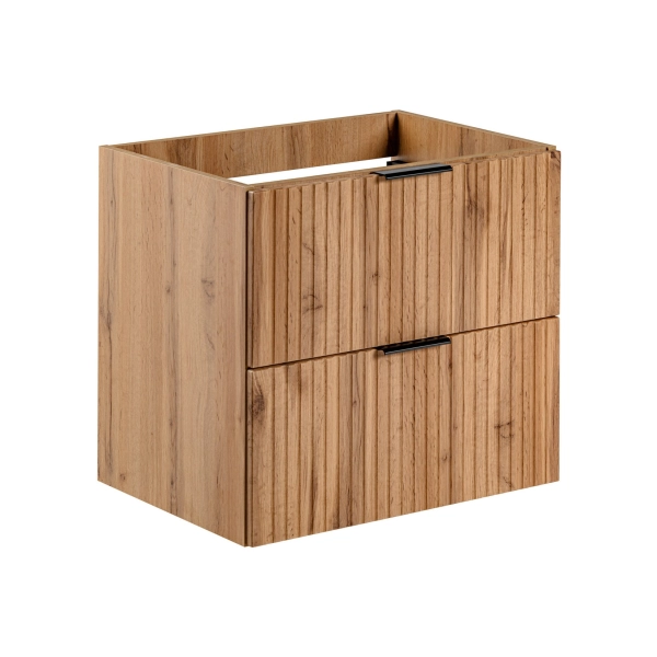 Zestaw Szafka łazienkowa 120 cm dąb z blatem i umywalkami Adel Oak SET -ADO B 120 CM SMILE 40, Comad